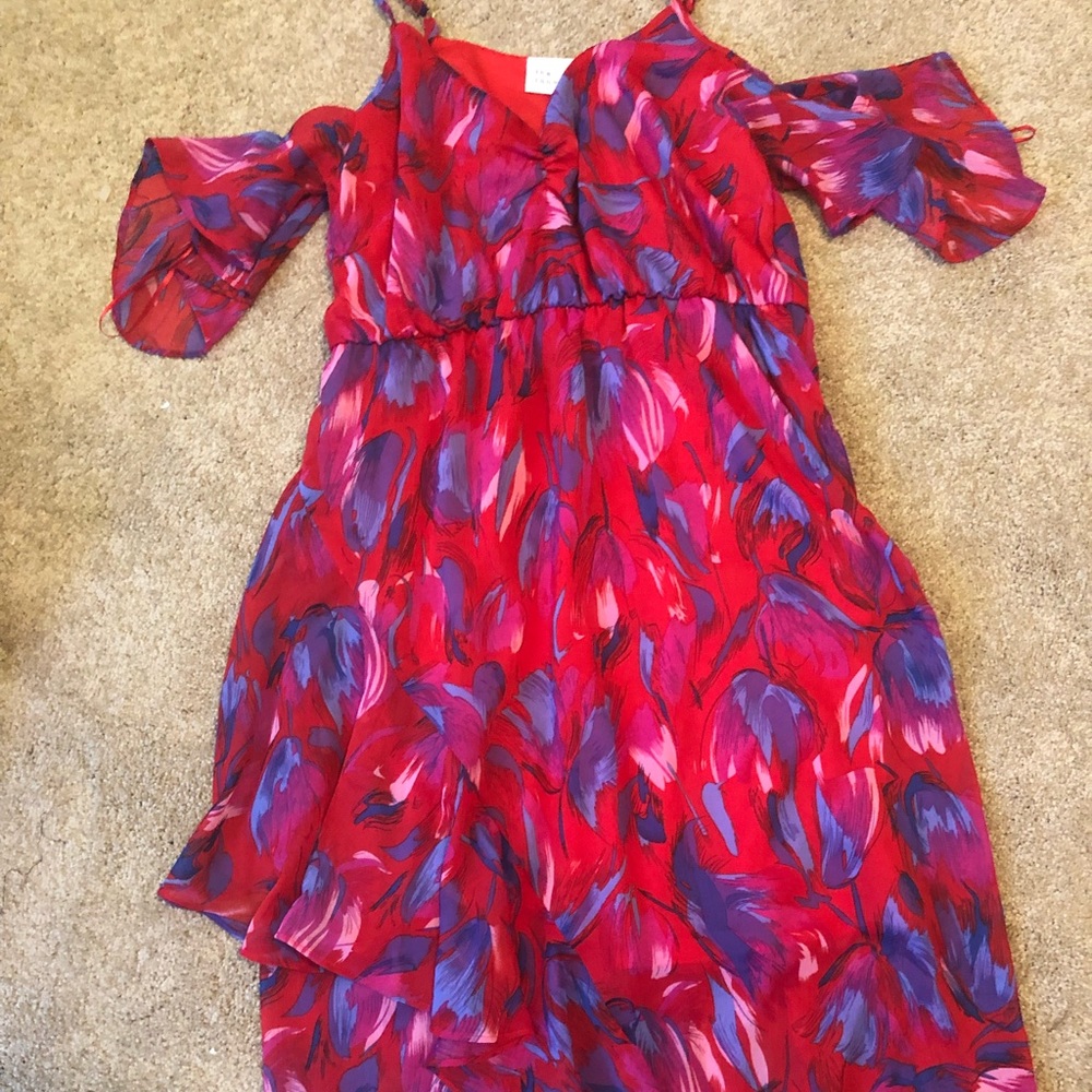 Floral ruffle dress